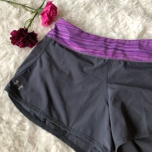 Gray and Purple Shorts